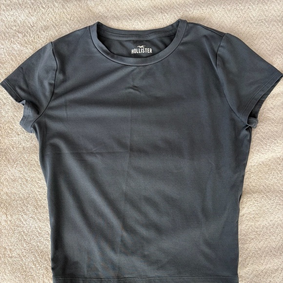 Hollister Tops - Hollister Women's Dark Gray Crewneck Tee